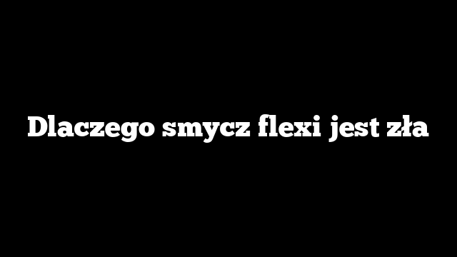 Dlaczego smycz flexi jest zła